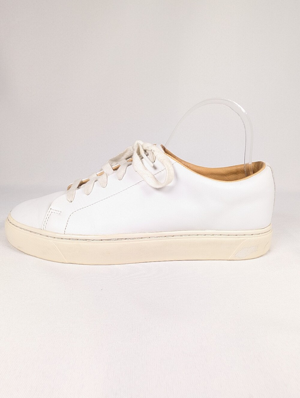 J.Crew AQ226 Everyday Sneakers White Leather Size 7.5 Women
